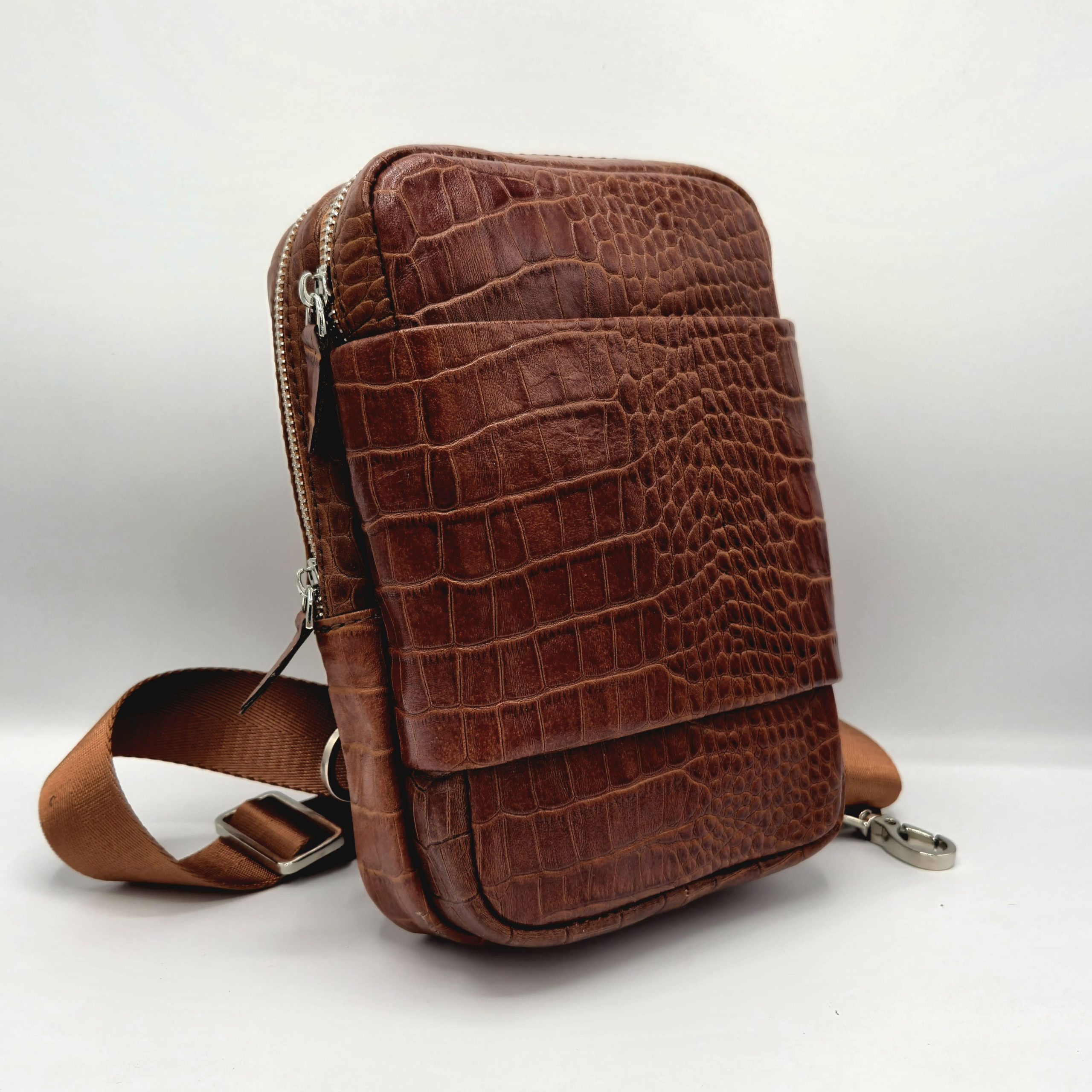 کیف چرم طبیعی مردانه بادی بگ مدل نریمان